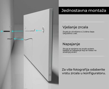 Ogledalo s LED rasvjetom L65 #10