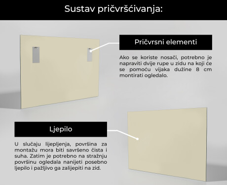 Nepravilna zidno ogledalo L212 #3