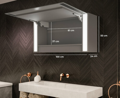 Ormarić S LED Pozadinskim Osvjetljenjem Sofia 100 x 50cm #2